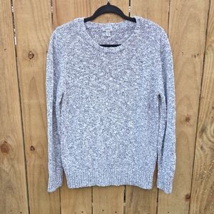 L.L. BEAN Crew Neck Sweater with Textured Knit Sz Large